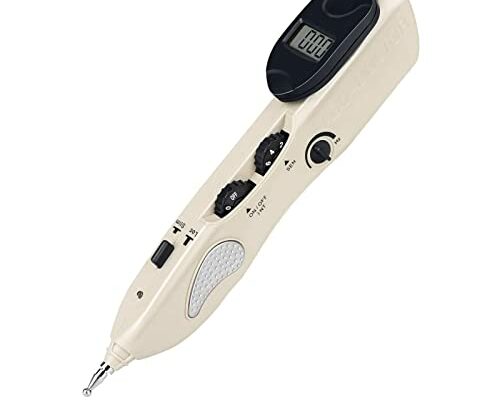 Heswea Electronic Acupuncture Pen Meridian Pen Find Acupoints Automatically with 3 Massage Heads Rechargeable