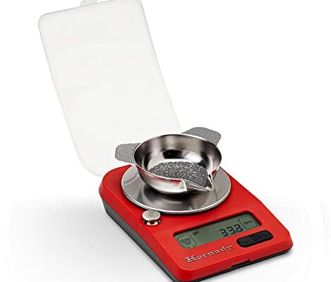 Hornady G3-1500 Electronic Scale, 050104 - Portable Battery Operated Digital Pocket Scale to Weigh Bullets, Cases, Trickle Powder & More Up to 1500 Grain Capacity with 0.1 Accuracy & Reliable Results