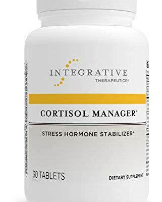 Integrative Therapeutics - Cortisol Manager - Supplement with Ashwagandha and L-Theanine - Supports Relaxation & Calm to Support Restful Sleep* - 30 Tablets