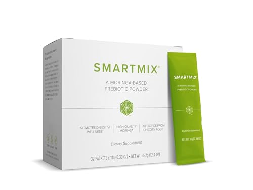 Isagenix SmartMix - A Moringa-Based Prebiotic Powder - Convenient Individual Serving Packets - 32 Servings - Light Tropical Flavor