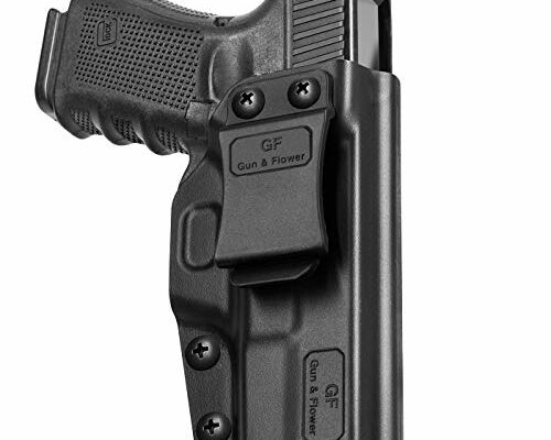 IWB Holster Compatible with Glock 19 Gen 3-5 Glock 23/32 Gen 3-4 Glock 19X/44/45, Inside Waistband Carry Holster Compatible with G19 G19x G23 G32 G45, 9mm Holster, Available in Kydex and Polymer