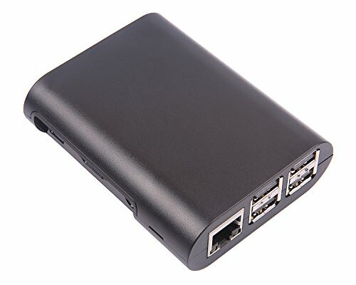 JBtek Jet Black Case for Raspberry Pi 3 Model B & Raspberry Pi 2 Model B - Access to All Ports