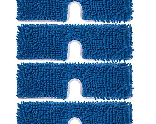 kCarpoly 4 Pack Chenille Mop Heads Replacements Compatible with O Ceda Dual-Action Microfiber Flip Mop System, Mop Replace Heads for Dry Wet Use, Washable Double Sided Flat Sponge(18 * 6in)