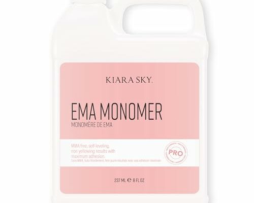 Kiara Sky EMA Monomer - Professional Acrylic Nail Liquid, 8 Fl Oz