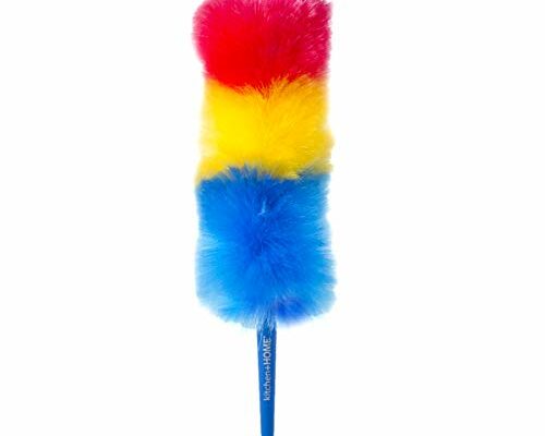 Kitchen + Home 23” inch Rainbow Static Duster - Electrostatic Feather Duster Attracts dust Like a Magnet!