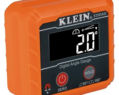 Klein Tools 935DAG Digital Electronic Level and Angle Gauge, Measures 0 - 90 and 0 - 180 Degree Ranges, Measures and Sets Angles