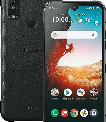 Kyocera Dura Series| Rugged 5G Smartphone | for Use on The Verizon Wideband Network | Black (DuraSport 5G UW) (Renewed)