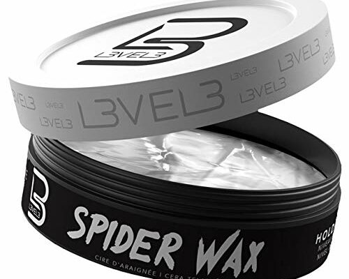 L3 Level 3 Spider Wax - Long Lasting and Strong Hold Improve your Hair Volume and Texture - Level Three Hair Wax for Men (150 ML, Spider Wax)