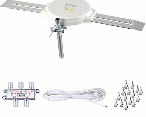 Lava HD8008 360 Degree Omnidirectional HD TV 4K Omnidirectional TV Antenna OmniPro HD8008 + Antenna Installation Kit