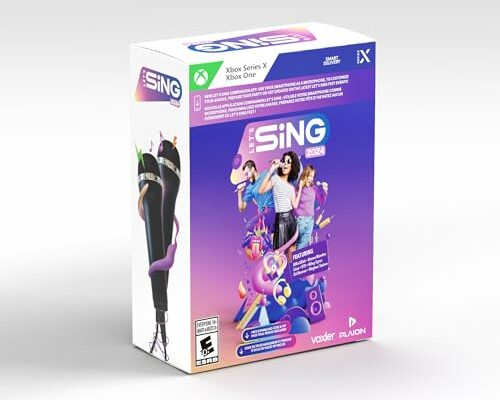 Let's Sing 2024 + 2 hard bundled mics - Xbox Series X