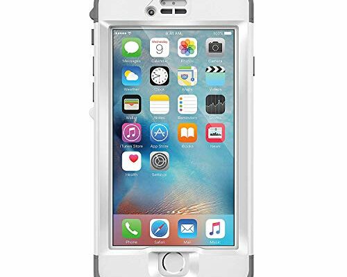 Lifeproof NÜÜD SERIES iPhone 6s ONLY Waterproof Case - Retail Packaging - AVALANCE (BRIGHT WHITE/COOL GREY)