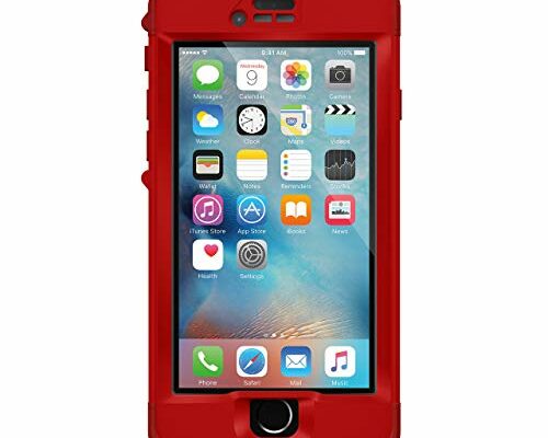 Lifeproof NÜÜD SERIES iPhone 6s Plus ONLY Waterproof Case - Retail Packaging - CAMPFIRE (FLAME RED/KICKFLIP RED)