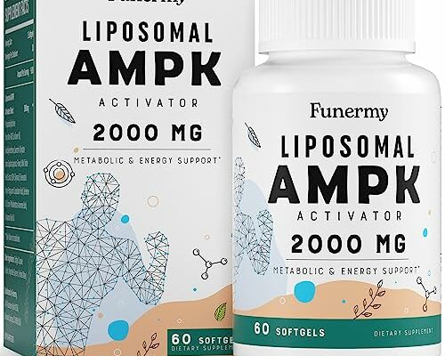 Liposomal AMPK Activator 2000 mg - High Bioavailability Berberine HCL,DIM,Milk Thistle,and Cinnamon Bark Capsule 6-in-1 AMPK Supplements for Antioxidant Support and Cellular Regulation, 60 Softgels