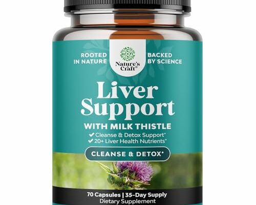 Liver Cleanse and Detox & Repair Formula - Herbal Liver Support Supplement with Milk Thistle Dandelion Root & Artichoke Extract for Liver Health - Silymarin Milk Thistle Liver Detox Capsules