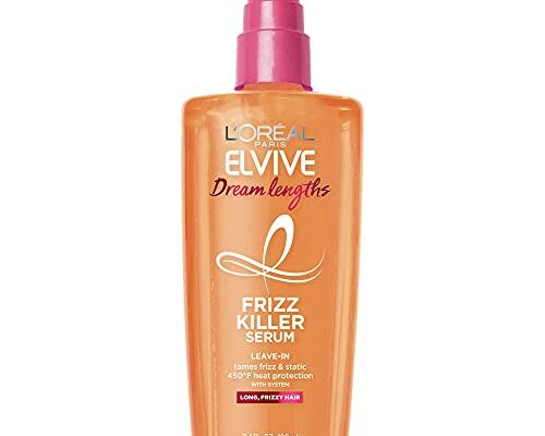 L'Oreal Paris Elvive Dream Lengths Frizz Killer Leave-In Serum, 3.4 Ounce