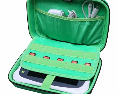 LTGEM Hard Case for Leapfrog LeapPad Ultimate Ready for School Tablet - Travel Protective Carrying Storage Bag（Green）