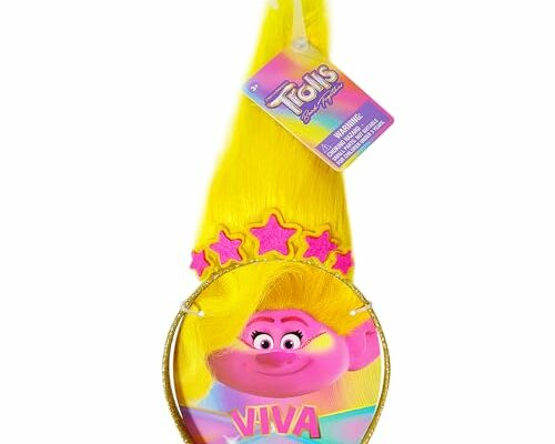 LUV HER Kids' Trolls World Tour Headband with Wig for Girls - Costume Accessories - Ages 3+