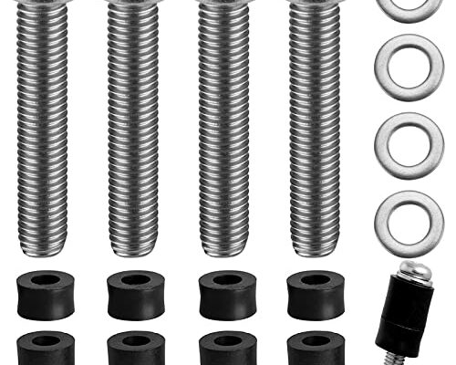 M8 Screws for Samsung TV M8 x 45mm, Pitch 1.25mm TV Mounting Bolts Screws with 25mm Long Spacers Work with Samsung 50" 55" 60" 65" 70" 75" 82" TV