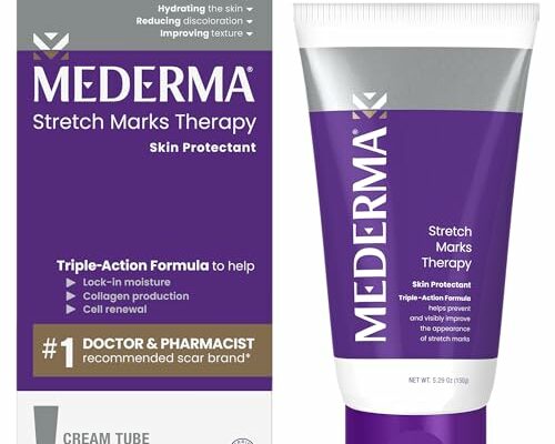 Mederma Stretch Marks Therapy, Helps Prevent and Treat Stretch Marks, Safe to Use When Pregnant, Pregnancy Skin Care, 5.29 oz (150g)