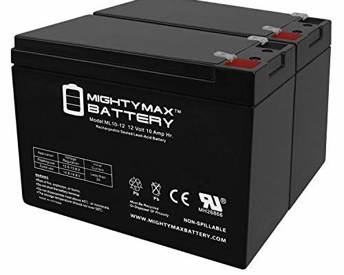 Mighty Max Battery 12V 10Ah NEW BATTERY FOR EZIP SCOOTER 4.0, 400, 450, 500-2 Pack