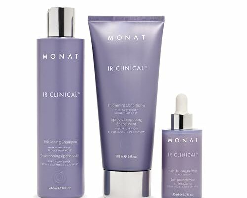 MONAT IR Clinical System Haircare Kit – Advanced Hair Restoration Kit with Effective Hair Strengthening Formula – Complete Hair Growth System with Shampoo Conditioner & Serum