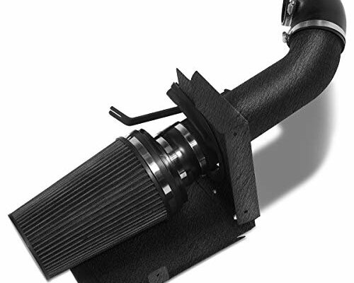 MOOSUN 4 inch Cold Air Intake Black Tube + Heat Shield for 1999-2006 GMC/Chevy V8 4.8L/5.3L/6.0L Silverado 1500/2500/3500 Black