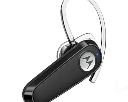 Motorola Sound HK126 Bluetooth Earpiece - in-Ear Wireless Mono Bluetooth Headset with 8-Hour Talk Time, Voice Assistant Compatible, Connects to 2 Devices - Lightweight Bluetooth Phone Earpiece