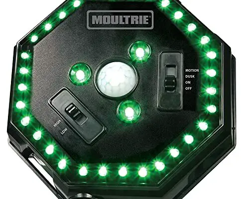 Moultrie Feeder Hog Light | 35 LEDs | 4-Way Switch | Attaches to Most MOU Feeders, Black, 1 pack