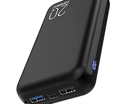 MRBIU LCD Display Power Bank, 5v 2a Heated Vest Battert Pack,High-Capacity 26800mAh Dual Outputs Phone Charger,Portable Charger Compatible with iPhone, Android,Heated Jacket etc