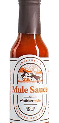 Mule Sauce - Hot sauce with Habanero, Yellow scotch bonnet and Bhut jolokia. (5 oz, 1)