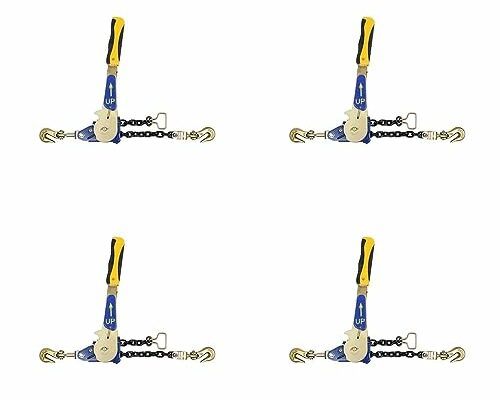 Mytee Products (4 Pack) EZ Binder Ratcheting Chain Load Binder, 5400 lbs WLL