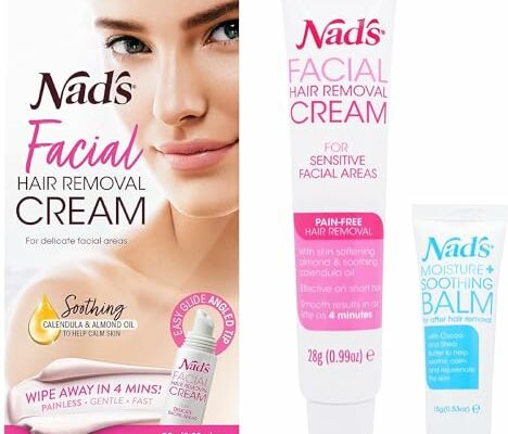 Nad's Gentle & Soothing Facial Hair Removal For Women - Sensitive Depilatory Cream For Delicate Face Areas, 0.99 Oz (4446)