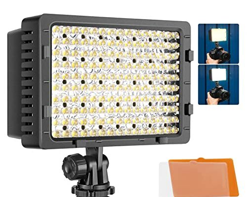 NEEWER® 160 LED CN-160 Dimmable Ultra High Power Panel Digital Camera / Camcorder Video Light, LED Light compatible with Canon, Nikon, Pentax, Panasonic,SONY, Samsung and Olympus Digital SLR Cameras