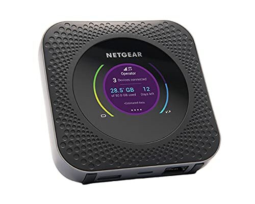 NETGEAR Nighthawk M1 4G LTE WiFi Mobile Hotspot (MR1100-100NAS) – Up to 1Gbps Speed, Works Best with AT&T and T-Mobile, Connects Up to 20 Devices, Secure Wireless Network Anywhere