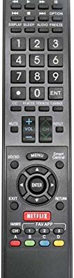 New GB118WJSA Remote fit for Sharp LED Smart TV LC-70SQ15U LC-70SQ17U LC-70TQ15U LC-70UD27U LC-70UQ17U LC-80UQ17U LC-60C6600U LC-60LE660U LC-60LE661U LC-70C6600U LC-70LE660U LC-70LE661U LC-80LE661U