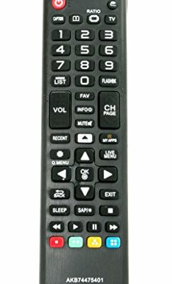 New Replacement AKB74475401 TV Remote fit for LG TV 55UF6450 55UF6790 55UF6800 60UF7300 65LF6350 65UF6450 65UF6490 65UF6790 65UF6800 24LF4820 32LF595B 43LF5900 43UF6400 49UF6400 49UF6430 49UF6490