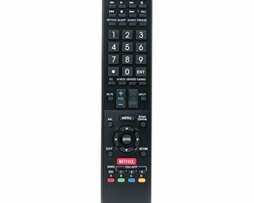 New RRMC GB004WJSA Smart TV Remote Control Fit for Sharp Aquos TV LC52C6400U LC-52C6400U LC52LE640 LC-52LE640 LC52LE640U LC-52LE640U LC60C6400U LC-60C6400U LC-60C6500U LC60C6500U LC70LE750U LC-80C6500