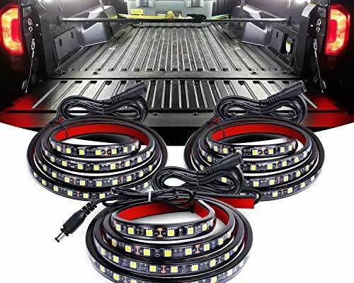 Nilight 3PCS 60 Inch Bed Light Strip 270 LED with On/Off Switch Blade Fuse Splitter Extension Cable for Cargo Pickup Truck SUV RV Boat,2 Years Warranty