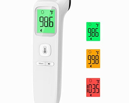 No-Touch Thermometer for Adults and Kids, Digital Accurate Baby Thermometer with Fever Alarm, 1 Second Fast Result, FSA HSA eligible, Easy to use, 2 in 1 Mode Health Care Thermometer