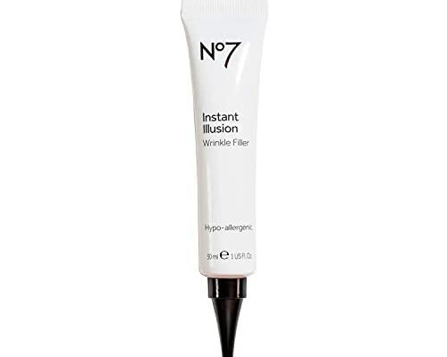 No7 Instant Illusion Wrinkle Filler - Smoothes + Blurs Fine Lines and Wrinkles - Anti-Wrinkle Treatment - Younger Looking Skin Anti-Aging Serum (1oz)