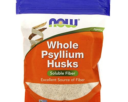 NOW Supplements, Whole Psyllium Husks, Non-GMO Project Verified, Soluble Fiber, 16-Ounce