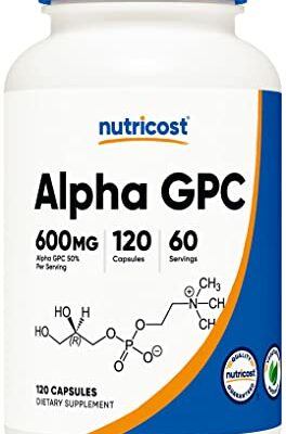 Nutricost Alpha GPC 600mg, 120 Vegetarian Capsules - Non-GMO and Gluten Free, 300mg Per Capsule