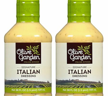 Olive Garden Italian Dressing | Zesty Italian Salad Dressings with Delicious, Tangy, Herbaceous Flavor | No Artificial Flavors, No High Fructose Corn Syrup | 24 Fl oz Pack of 3 | Every Order is Elegantly Packaged in a Signature BETRULIGHT Branded Box!