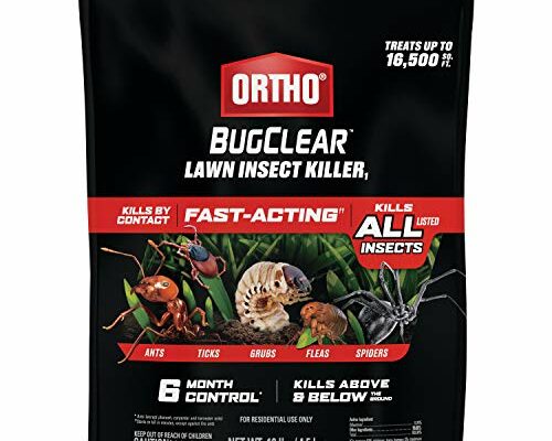 Ortho BugClear Lawn Insect Killer1: Treats up to 16,500 sq. ft., Protect Your Yard & Garden Against Ants, Spiders, Ticks, Armyworms, Fleas & Grubs, 10 lbs.