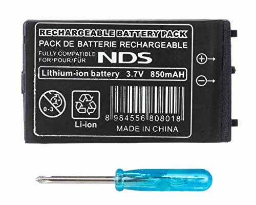 OSTENT 850mAh Rechargeable Lithium-ion Battery + Tool Pack Kit for Nintendo DS NDS