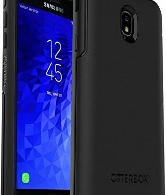 OtterBox Symmetry Series Case for Samsung Galaxy J7 (2018) / J7 2nd gen / J7 V 2nd gen / J7 Refine (ONLY) Non-Retail Packaging - Black