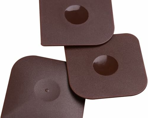 Pan Scrapers Dish Scraper Tool Set, 3Pack Food Scraper Polycarbonate Plastic Pan Pot Scraper, Cast Iron Cleaner Scraper Iron Skillet Scraper Scrubber for Cleaning Grease, Kitchen Scrapper (Brown)