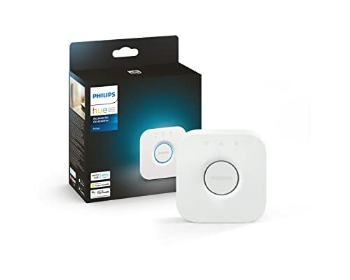 Philips Hue Bridge - Unlock the Full Potential of Hue - Multi-Room and Out-of-Home Control - Create Automations and Zones - Secure, Stable Connection Won't Strain Your Wi-Fi - Works with Voice, Matter