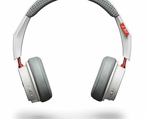 Plantronics BackBeat 500 Wireless Bluetooth Headphones - Lightweight Memory Foam Headband and Earcups - Compatible with iPhone, iPad, Android, and Other Smart Devices - White