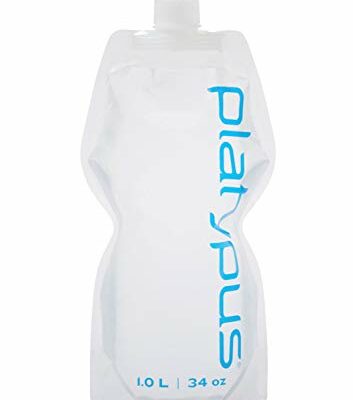 Platypus SoftBottle Flexible Water Bottle with Closure Cap, Platy Logo, 1.0-Liter